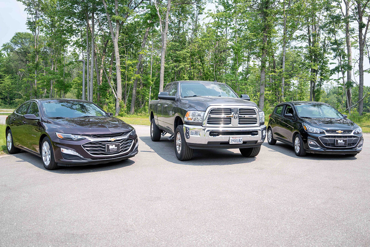 Ram truck and chevy vehicles
