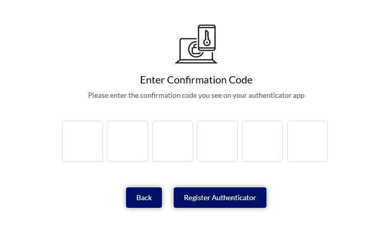 Enter Confirmation Code